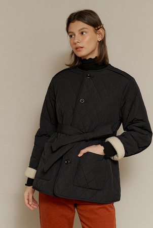 A REVERSIBLE QUILTING JACKET_BLACK